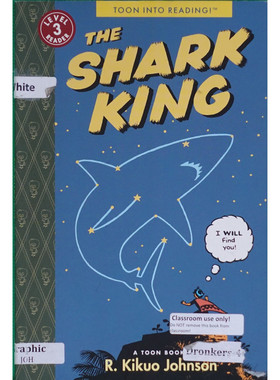 英语原版书TheSharkKing鲨鱼国王图恩阅读系列绘本夏威夷文化冒险奇幻小学生适读710岁获奖作品ALSC推荐R菊尾约翰逊著绘海洋生物