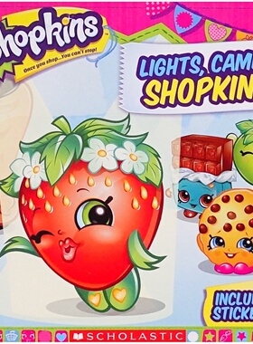 购物精灵原版书Lights英语绘本Shopkins系列讲述友谊故事鼓励孩子克服舞台恐惧适合36岁儿童阅读色彩鲜艳充满乐趣学乐出版社出版