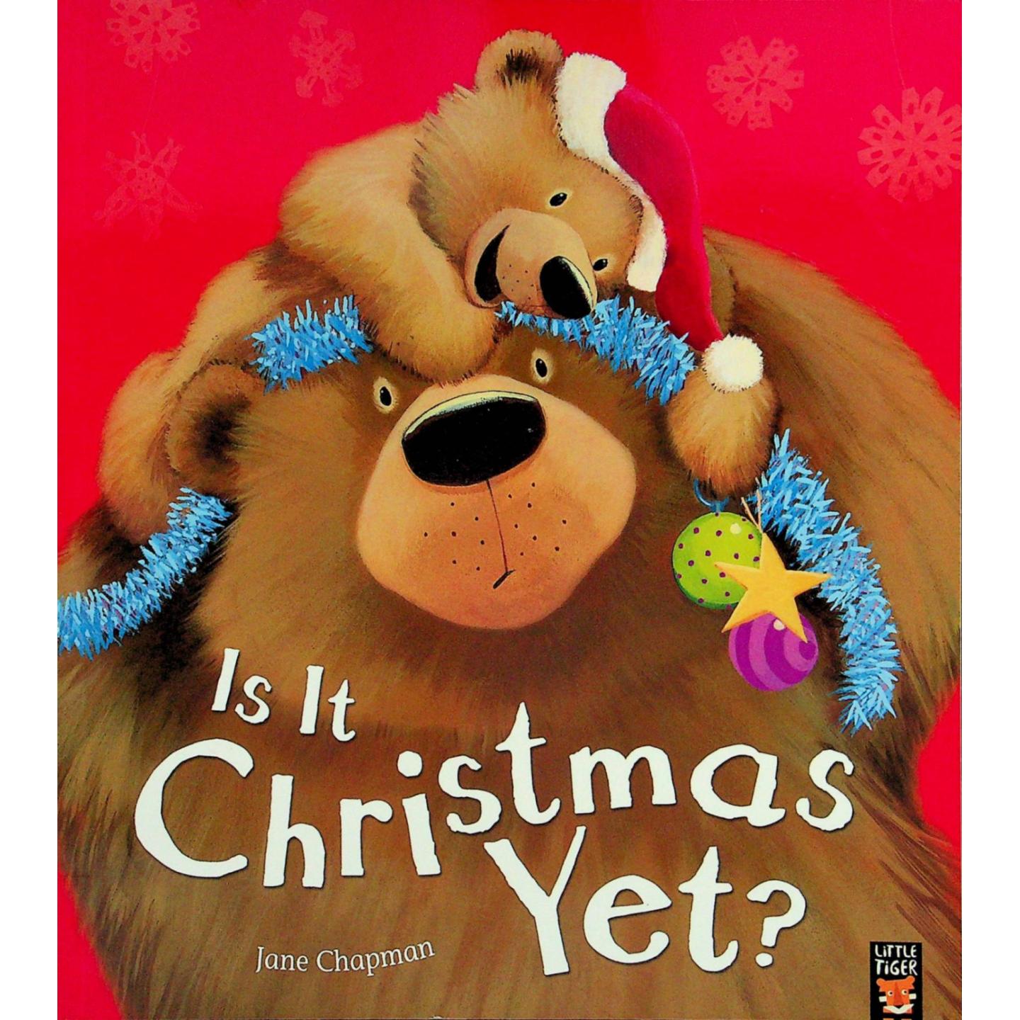 英语原版书现在是圣诞节了吗温馨圣诞绘本简查普曼作品亲子共读36岁儿童节日故事书小老虎出版社出版温暖插画展现节日氛围和亲情