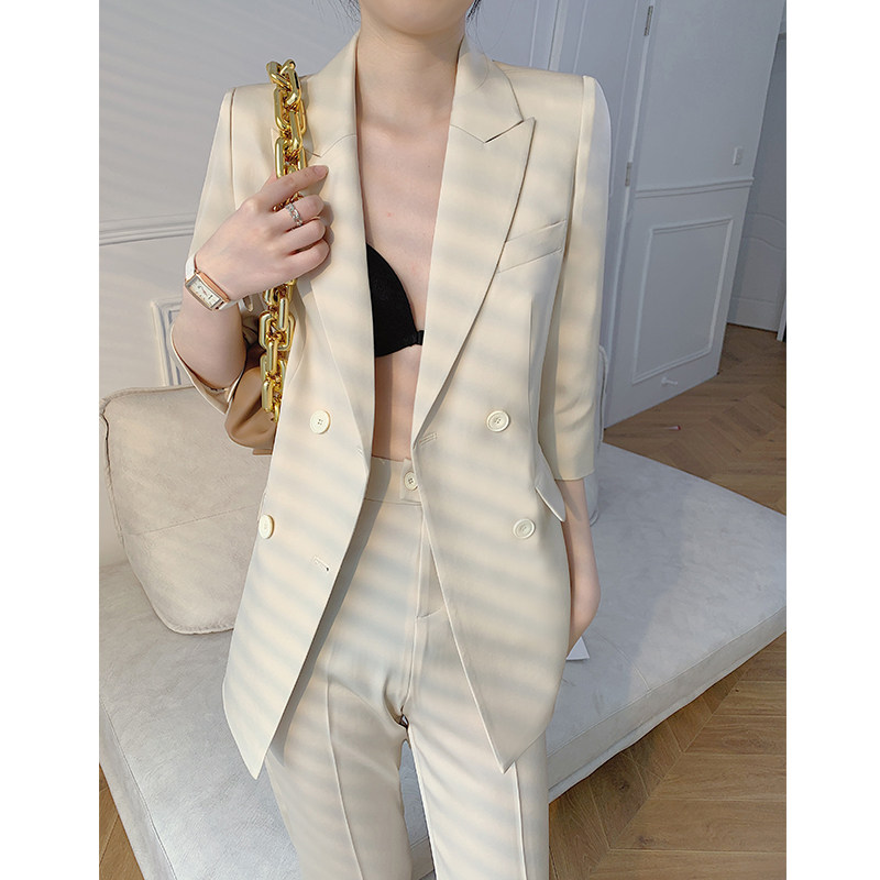 高级感2026新款西装套装女夏季薄款时尚气质职业装女神范休闲西服