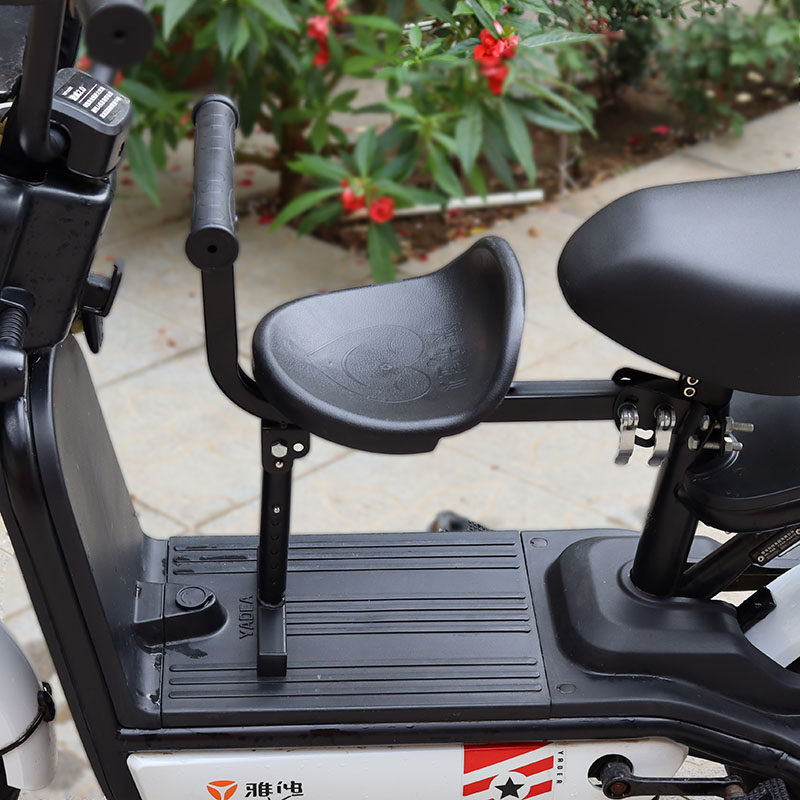 Electric bicycle child seat front surrounds children's baby pedal battery car safety seat stool
