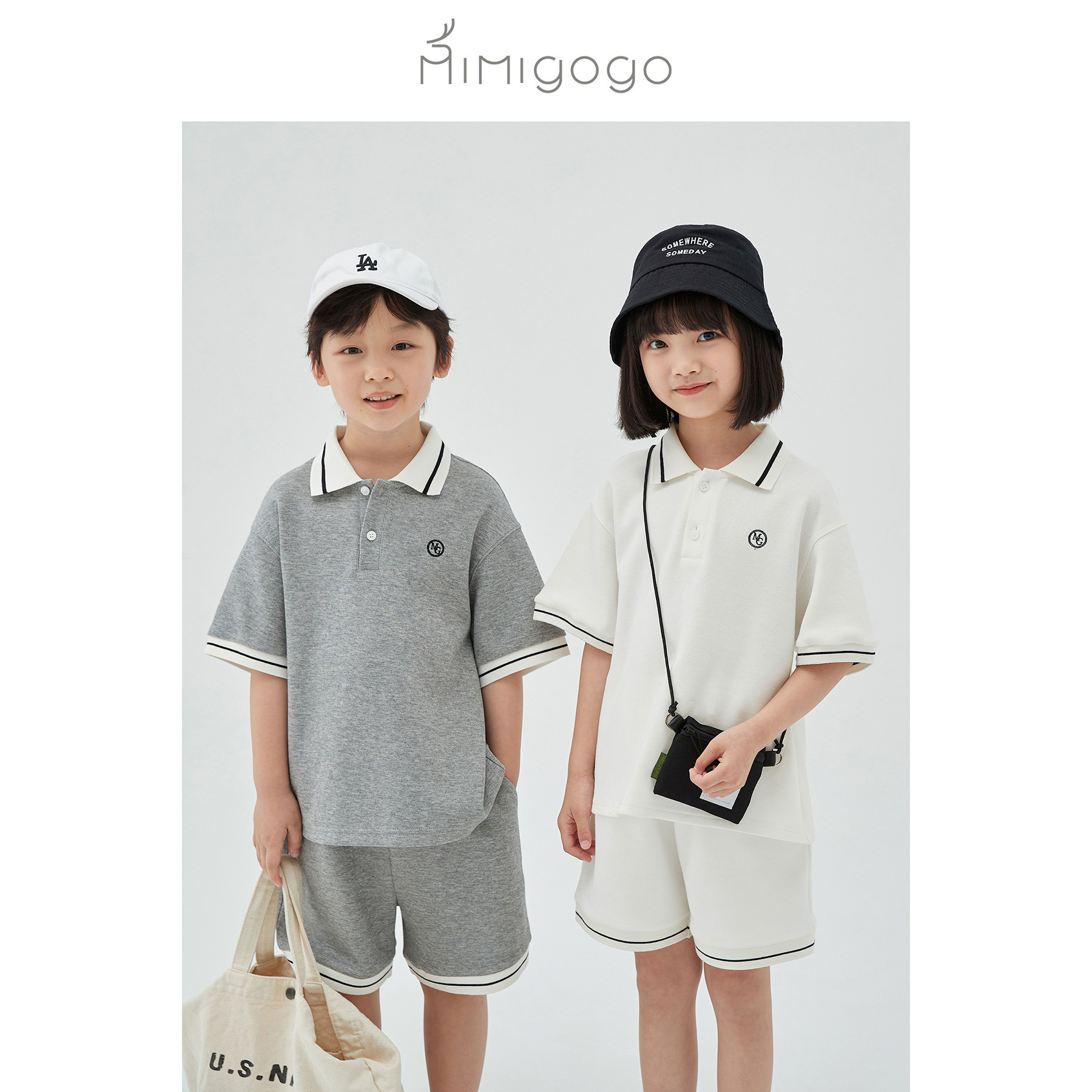 MIMIGOGO短袖/短裤/连衣裙三件套