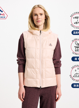 Pyrenex女士羽绒马甲法国鸭绒防水轻薄马夹 BASSIA VEST