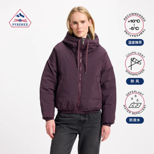 Pyrenex女士羽绒服法国鸭绒短款 ATTITUDE 连帽轻盈羽绒外套25年新