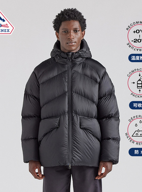 Pyrenex 男士羽绒服连帽鸭绒潮酷加厚宽松羽绒服24年新 STELLAR