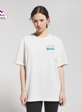 Pyrenex 男女同款棉质纯色宽松落肩短袖T恤25年新 HILL