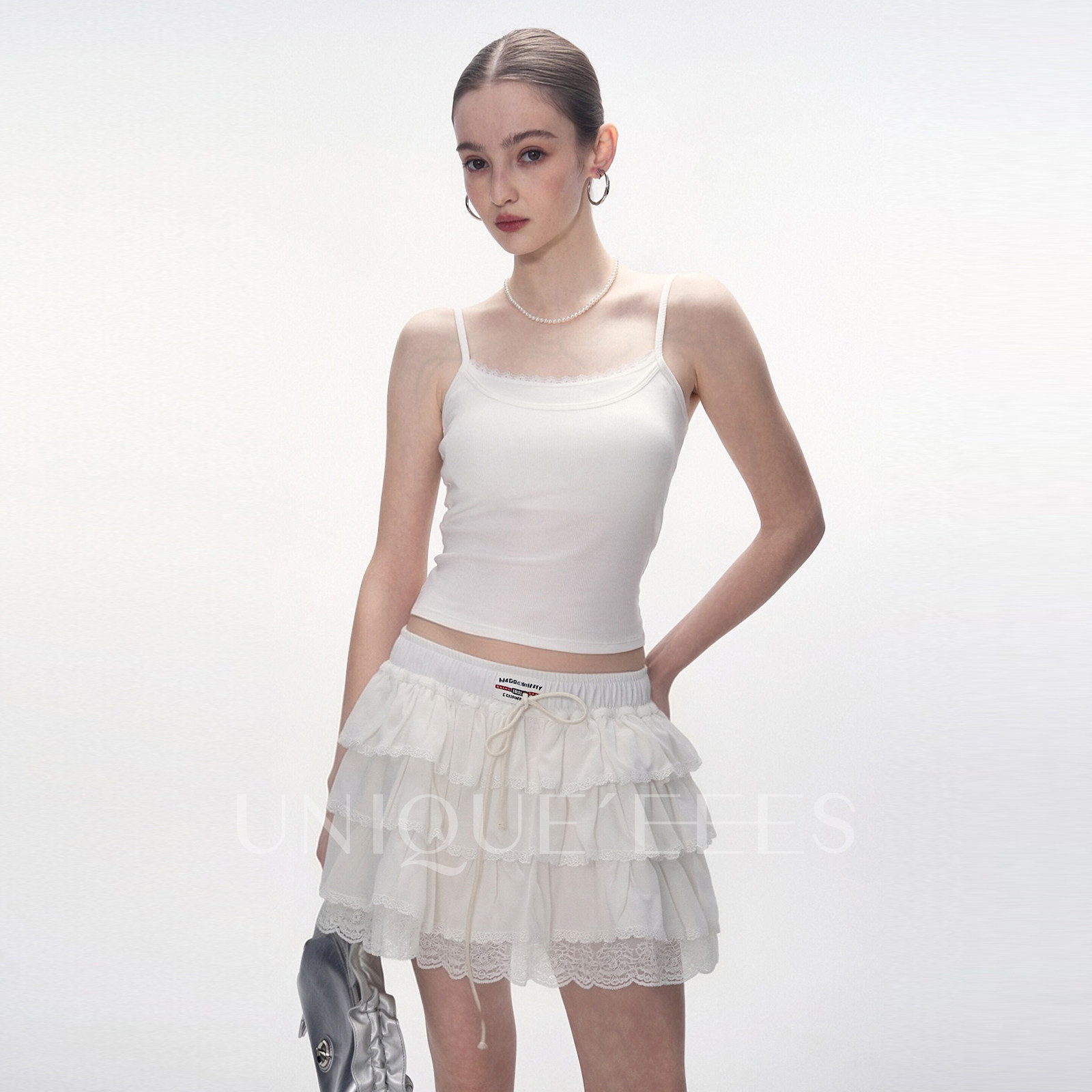 尢壹/UNIQUE'EEES【失序芭蕾】少女蕾丝A字蛋糕蓬蓬裙U6214303