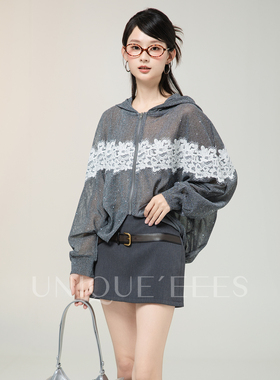 尢壹/UNIQUE'EEES 水溶蕾丝拼接防晒小外套 U5209001