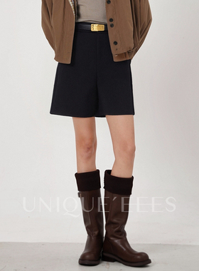 尢壹/UNIQUE'EEES【法式复古】 A字五分西装短裤靴裤U5514215