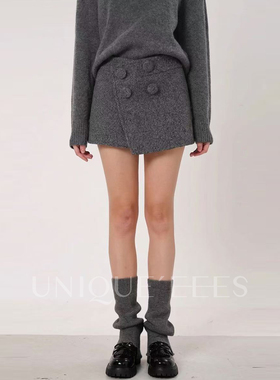 尢壹/UNIQUE'EEES【时髦穿搭】圈圈毛不规则腰半身裙裤裙U5515206
