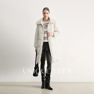 【参加】尢壹/UNIQUE'EEES【长期主义】大翻领羽绒大衣U6211743