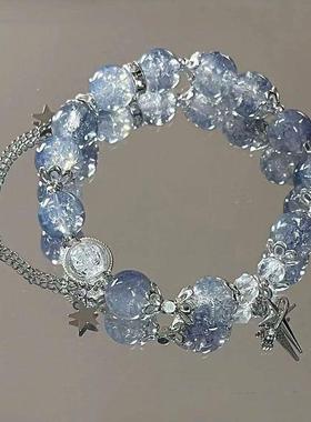 檀木多宝珠六字箴言手链