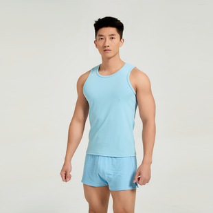 【运费可退】Oengus男士运动背心罗纹背心时尚性感透气舒适吸水