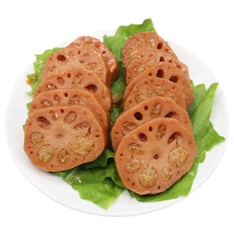 湖北特产桂花蜜藕500g 洪湖莲藕洪湖农家桂花糯米藕糖藕 餐饮批发