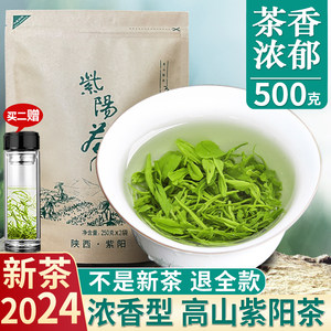 2024新茶紫阳富硒绿茶浓香型500g