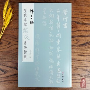 高清原色放大附录文句读 繁体旁注 文物出版 历代名家题跋书法精选 杨东胜主编 8种法帖墨迹纸本水墨绢本 社出版 颜真卿等 鲜于枢