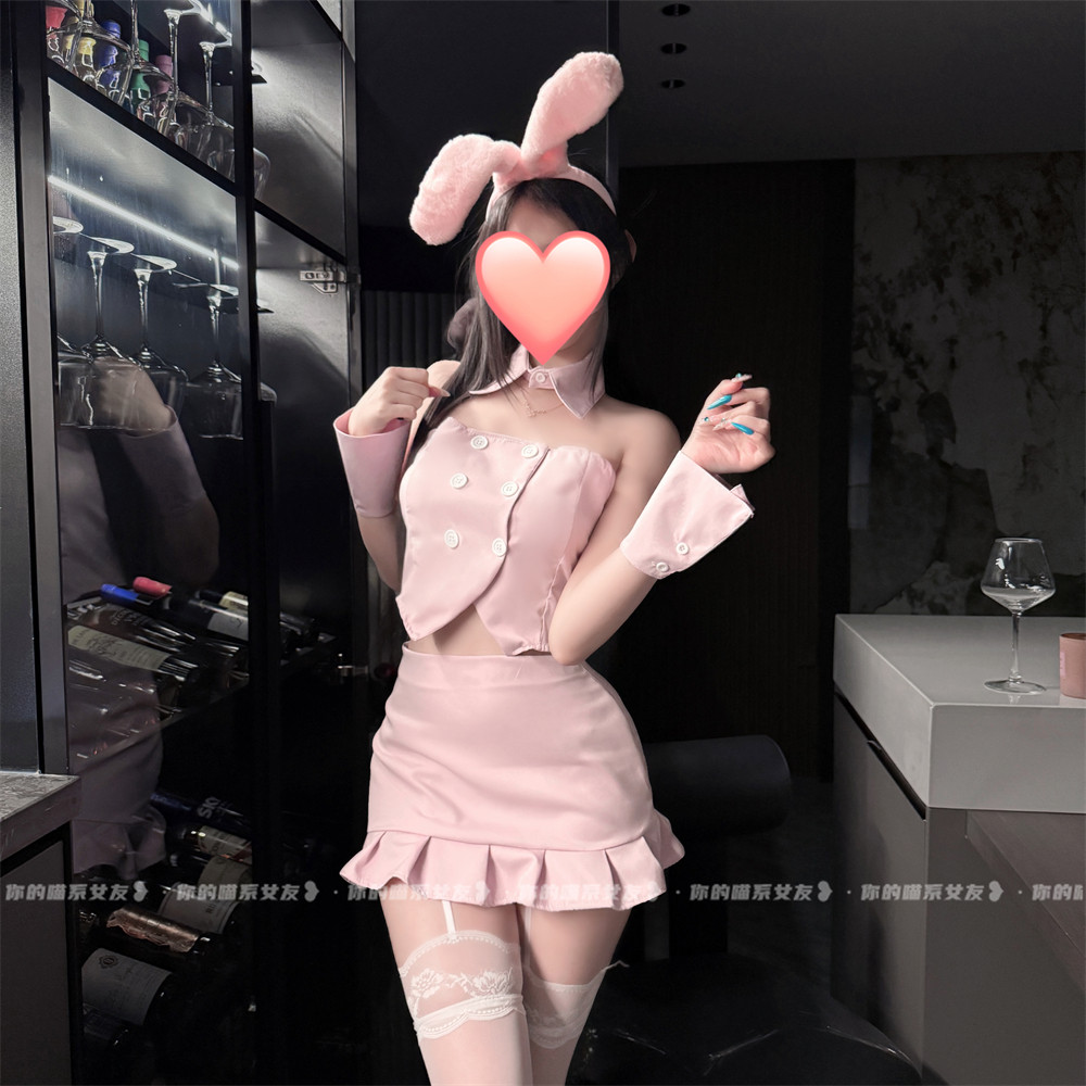 喵：兔兔酱*纯欲性感抹胸超短裙兔女郎cos制服辣妹包臀裙甜美套装,女装/女士精品,其它制服/套装,淘宝优惠券,粉丝福利购,淘宝优惠卷