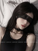 喵：神秘感 蒙眼蕾丝眼罩情调丝带遮眼禁欲系猫女兔女郎发箍发饰