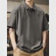 简约风重磅男装 宽松大码 男士 美式 T恤保罗衫 男夏季 短袖 复古POLO衫