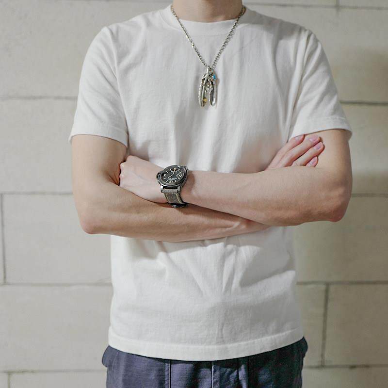 短袖T恤男2026新款重磅纯棉圆领日系覆古秋装上衣白色打底衫潮INS