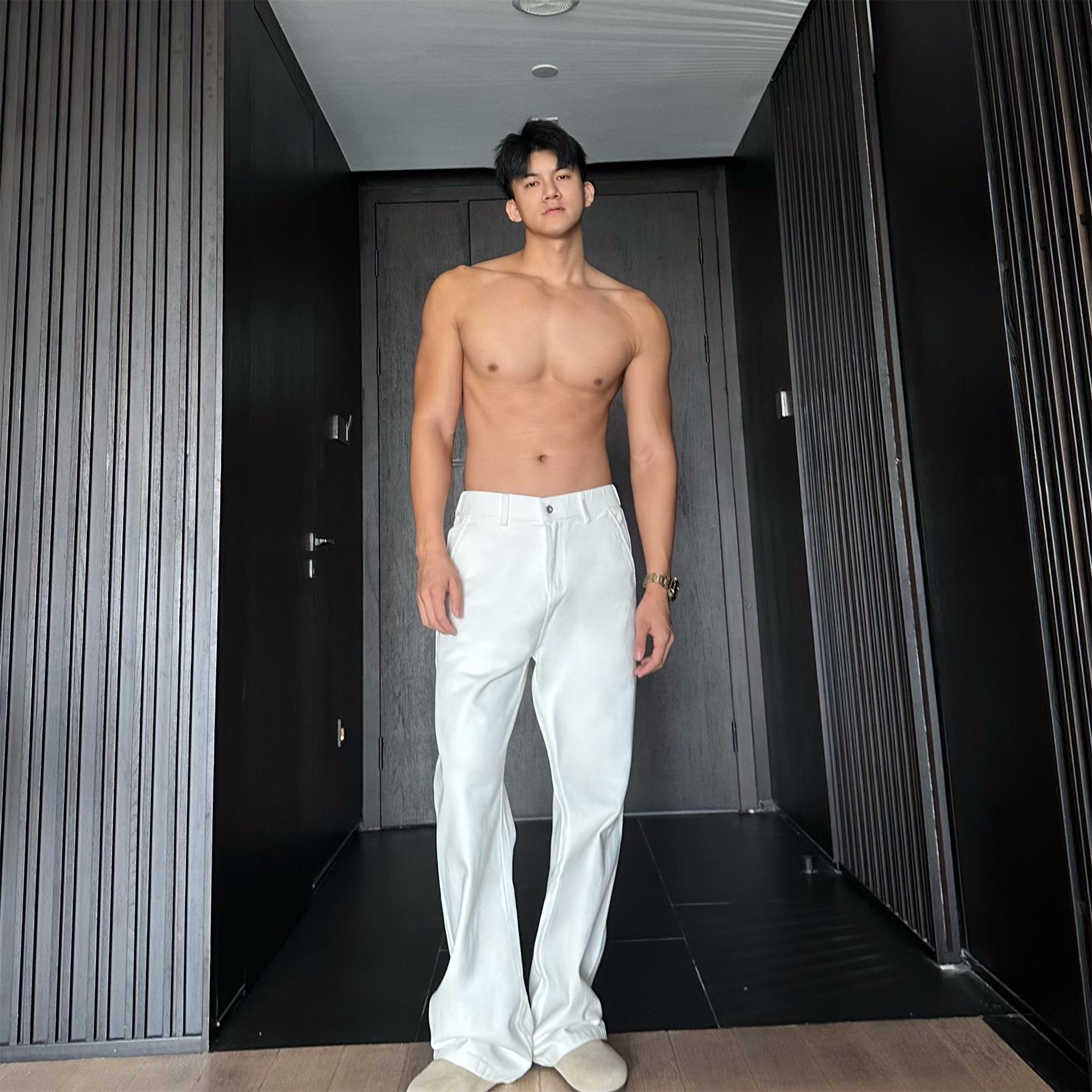 膀子哥JZD 春季美式高街VIBE直筒显瘦显高百搭痞帅休闲牛仔裤男