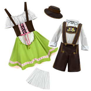 万圣节儿童德国啤酒服六一儿童演出服男文化节艺术表演服传统服装