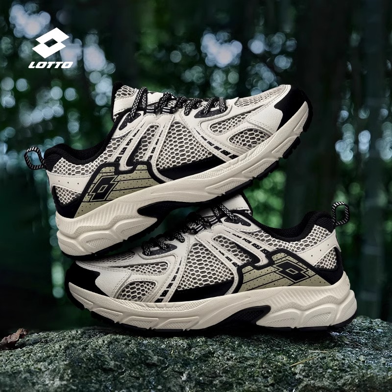 乐途户外男鞋网面透气运动鞋