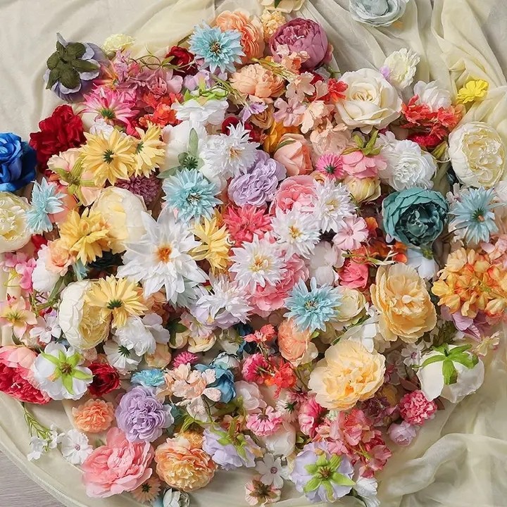 仿真花清仓汉服簪花婚庆装饰假花图片