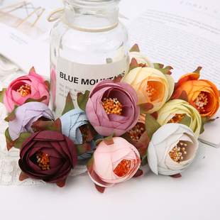 饰道具 古风头饰服饰发饰装 痛包材料 diy手工花环 森系仿真小茶苞