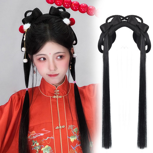汉服假发一体式假发包