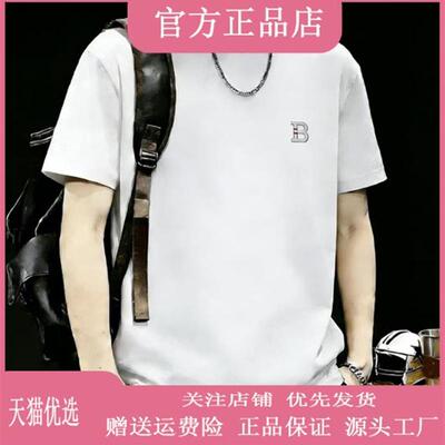 特琪轻奢服饰Amphelisia/欧货甄选2026新款刺绣男款棉T恤时尚男士
