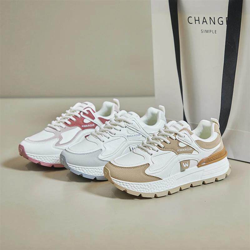 拾花百货店韩版新款老爹鞋女2026女士运动跑步鞋休闲厚底增高A