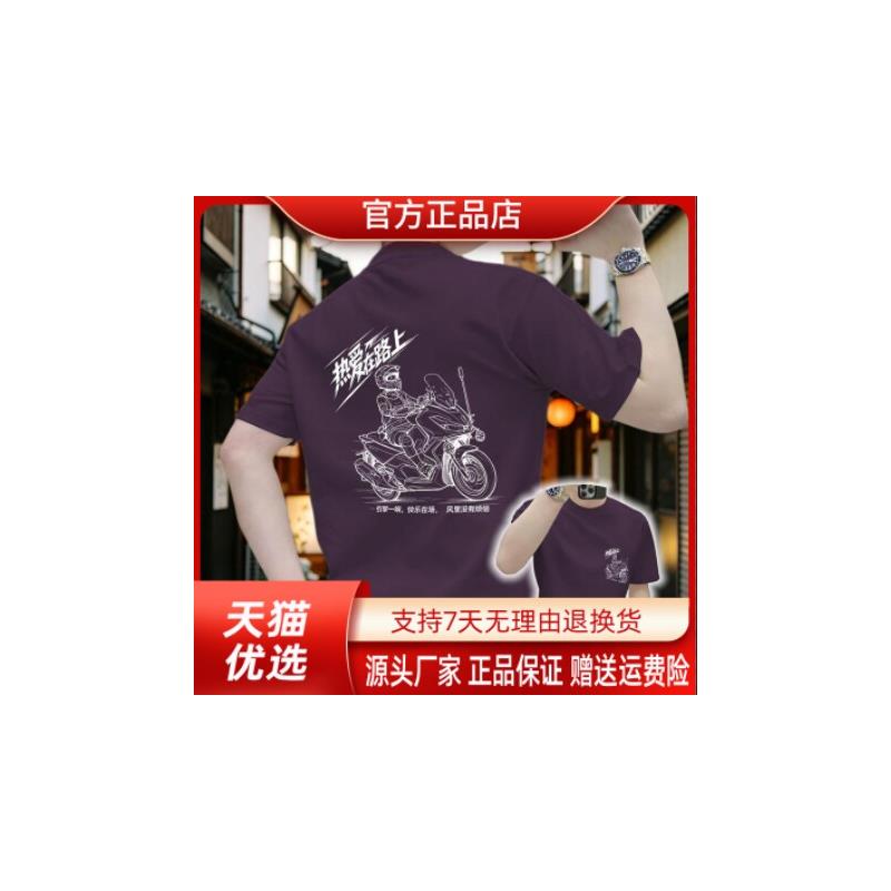 仕咖服装Amphelisia夏季新款男士潮流印花短袖中年日常上衣T恤