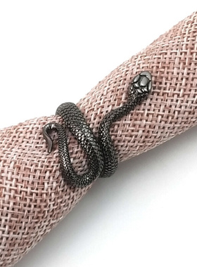 极速Retro Punk Snake Ring vFashion Open Adjustable Rings Jew