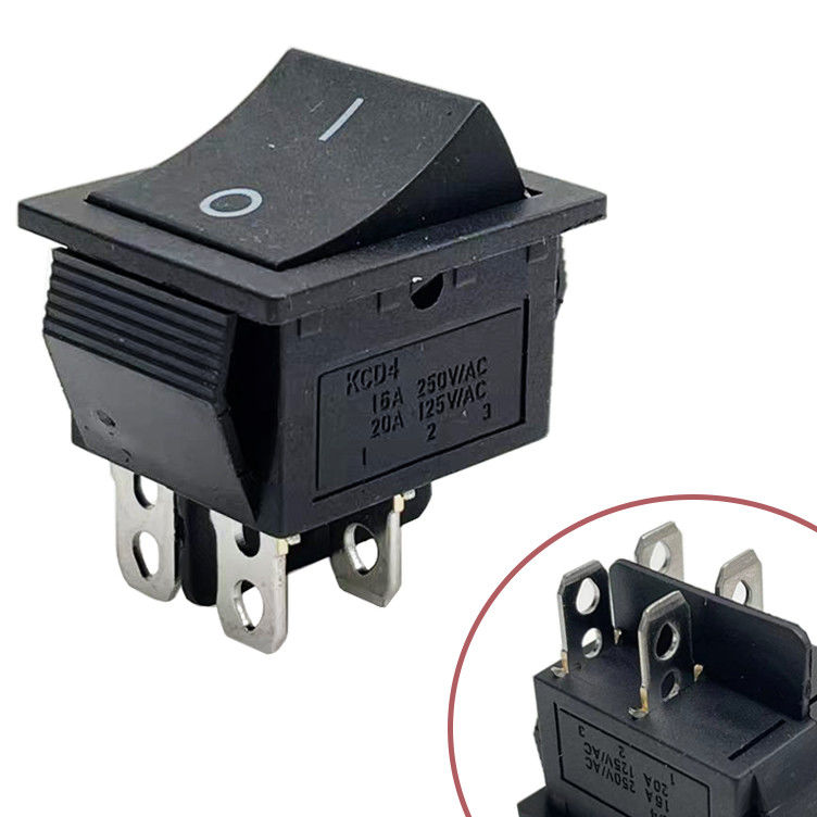 通用KCD4船型开关4脚2档带灯16A250V跑步机7煮面桶烤箱电源开关