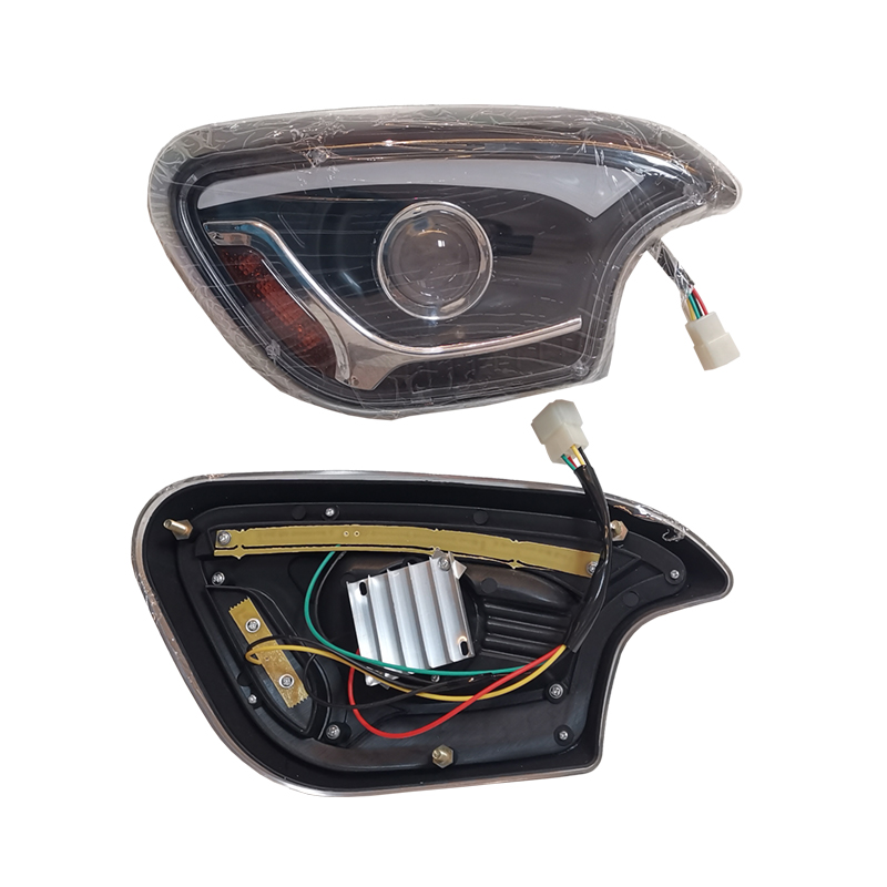 新能源轿车前g灯转向灯总成全封闭电动车单眼前大灯电动四轮车i.