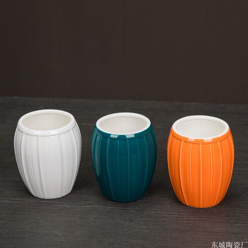 陶瓷空杯笔简毛笔茶道茶瓶工艺品