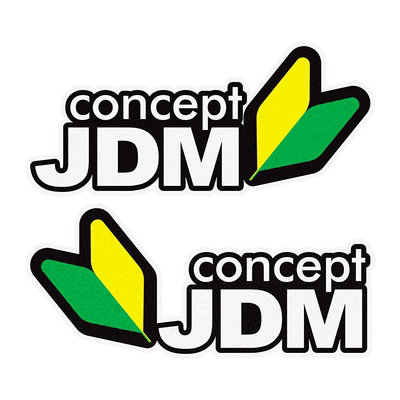 概念心者黄绿箭头汽车贴纸