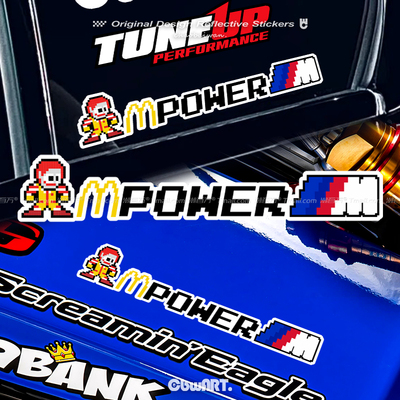 宝马MPOWE麦当劳小丑R车贴