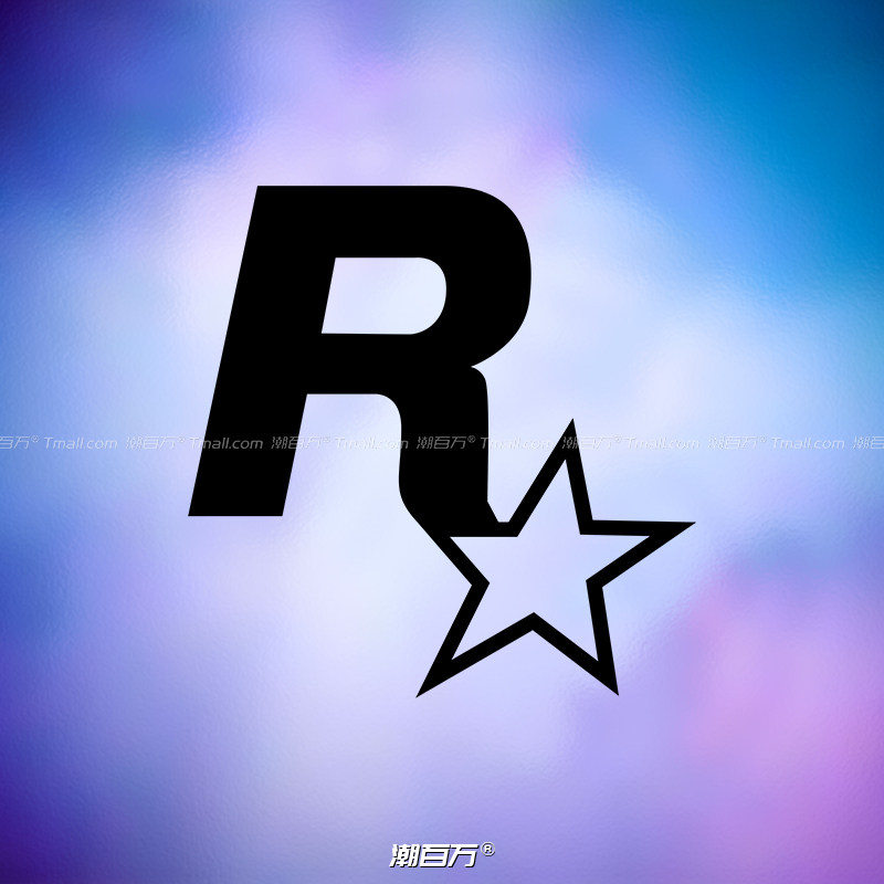 侠盗猎车gta5飞车r星标汽车反光贴电动车摩托车贴油箱盖镭射贴纸