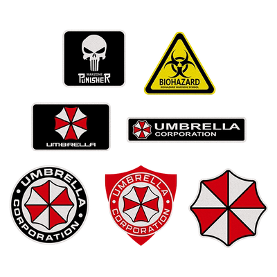 潮百万生化危机保护伞汽车反光贴