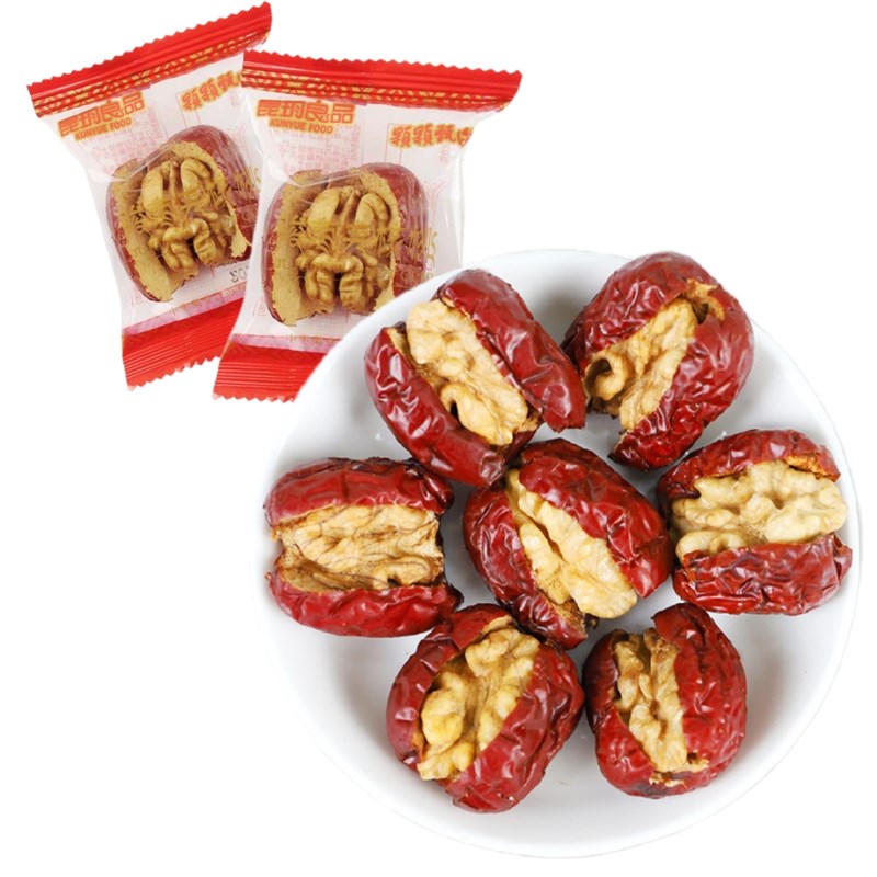 昆玥良品枣夹核桃独立小包装坚果干货果干孕M妇零食品营养健康骏