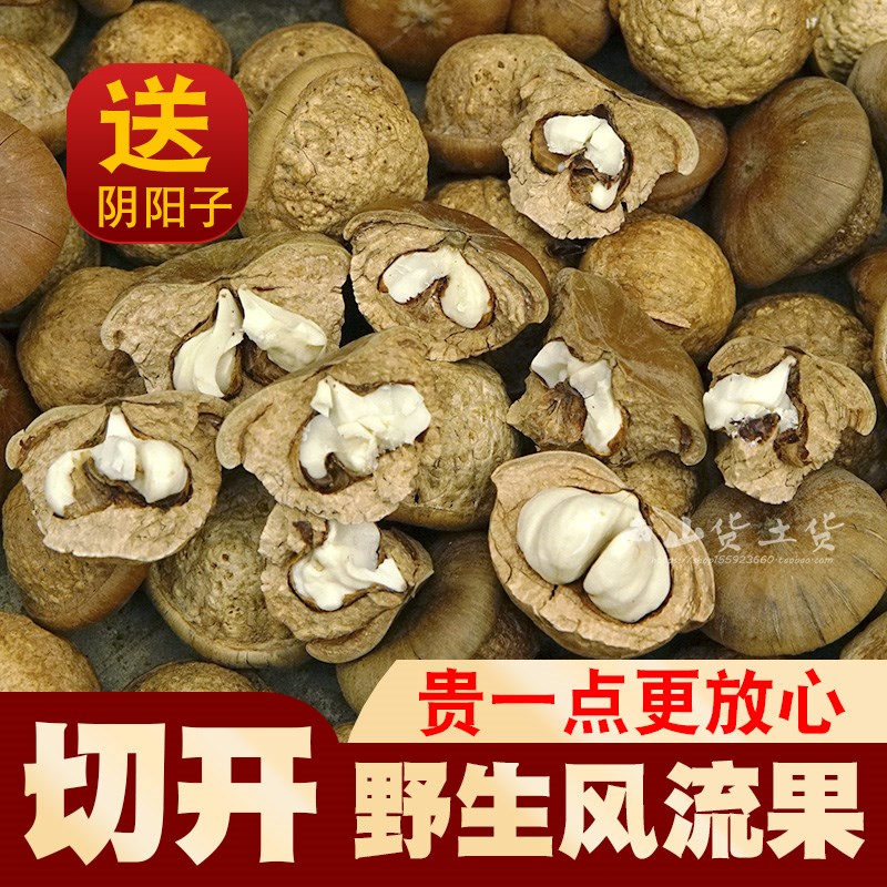 野生风流果5g00g切开边石头果天然抬头逍遥果男士滋补特产泡酒煲