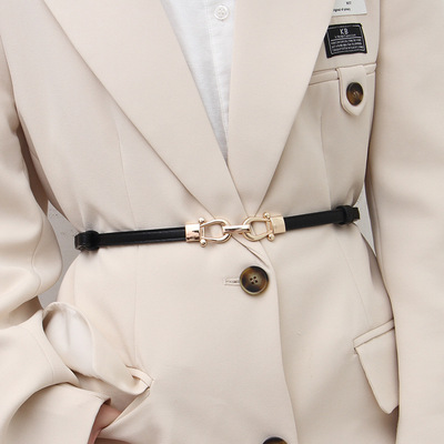 衬衣腰带配饰高级感女款细咖色时尚收腰装饰配连衣裙衬衫新款腰绳