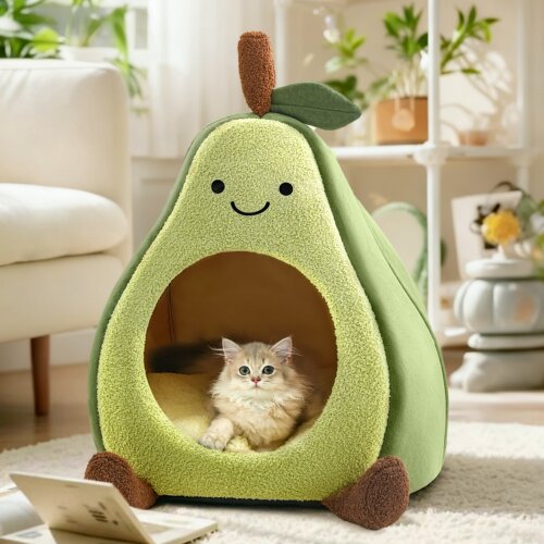 猫窝冬保暖别墅房子加厚宠物睡垫