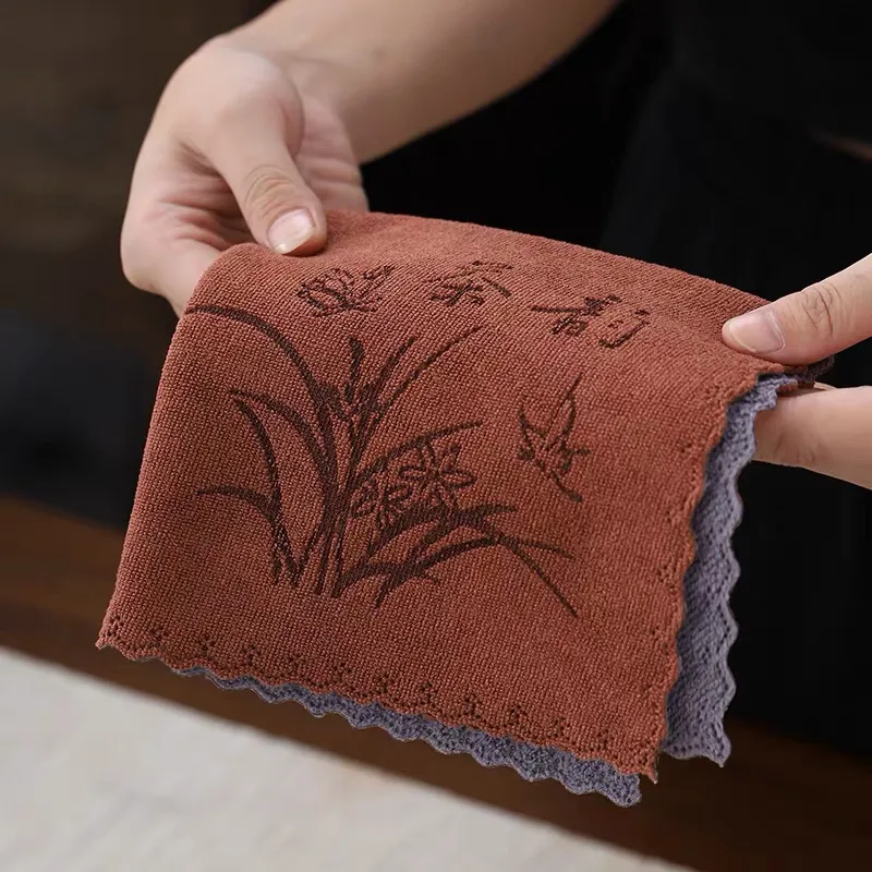 功夫茶具配件茶巾禅意茶