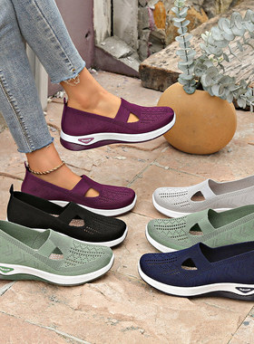 新款老北京布鞋女2025秋季透气中老年妈妈鞋大码女鞋TEMU代贴