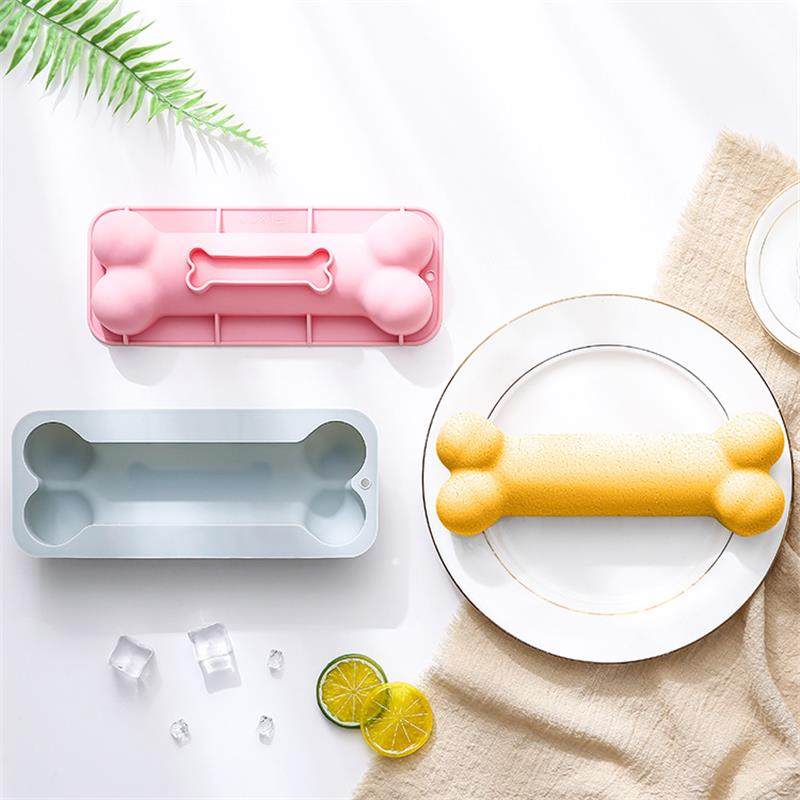 新品 大骨头造型硅胶模具烘焙工具蛋糕模巧克力手工皂模冰块模具