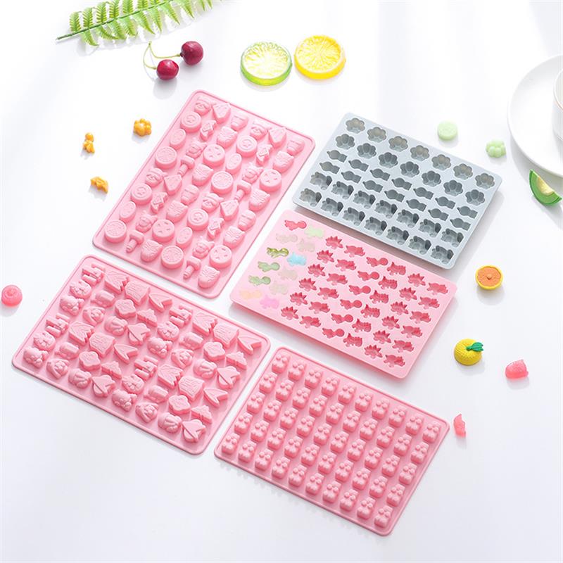 新品 卡通系列糖果模具巧克力硅胶模可蒸软糖diy手工烘焙滴胶模具