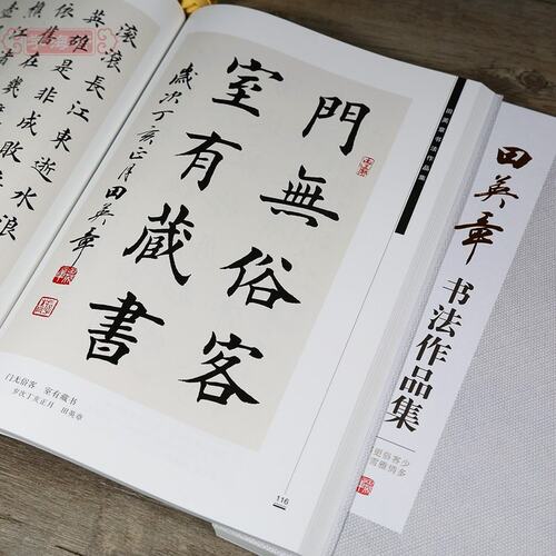 共192副作品田英章书作品集行书楷书田英名词诗书法毛笔字帖碑帖